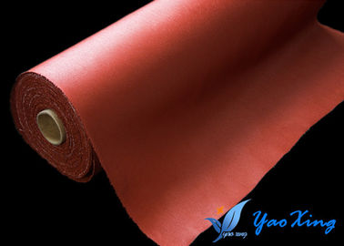Καταστήστε αλεξίπυροι και ντυμένο ύφασμα φίμπεργκλας σιλικόνης Waterprof λάστιχο στο κόκκινο χρώμα