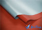 Κόκκινο ύφασμα φίμπεργκλας σιλικόνης ντυμένο λάστιχο για τα καλύμματα κουρτινών και πυρκαγιάς καπνού