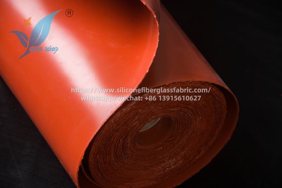2.5mm Twill Weave Silicone Fabric 50m μήκος ανθεκτικός στη θερμότητα βαρύ φορτίο για περιβάλλον υψηλής θερμοκρασίας
