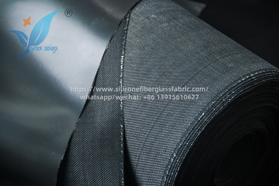 1.5mm Silicone επικαλυμμένο υφάσματα από γυαλί ίνες ανθεκτικό στη θερμότητα σατέν υφάσματα