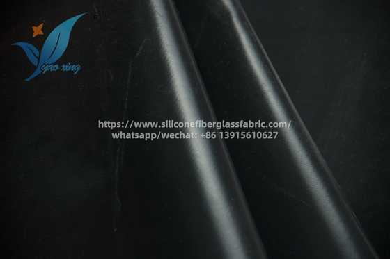 1.5mm Silicone επικαλυμμένο υφάσματα από γυαλί ίνες ανθεκτικό στη θερμότητα σατέν υφάσματα