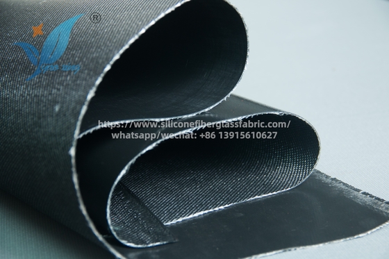 1.5mm Silicone επικαλυμμένο υφάσματα από γυαλί ίνες ανθεκτικό στη θερμότητα σατέν υφάσματα