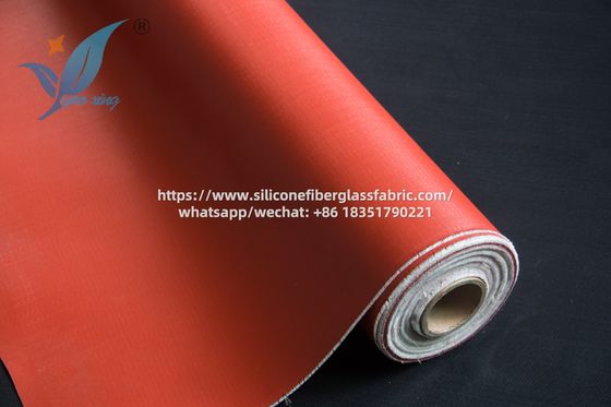 1.5mm Silicone Coated Fiberglass Fabric για ευέλικτους συνδέσμους αγωγών