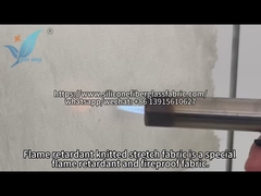 Δοκιμή καύσης ελαστικού υφάσματος με καθυστέρηση φλόγας